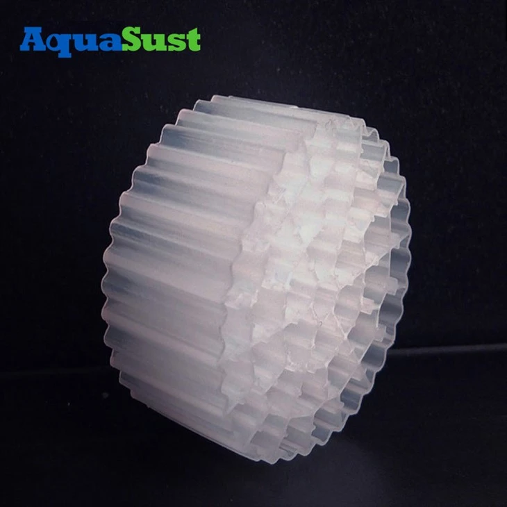 MBBR 미디어 100% HDPE 서스펜션 캐리어 하수 공장