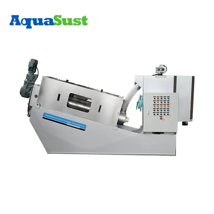 나사 프레스 슬러지 탈수 기계