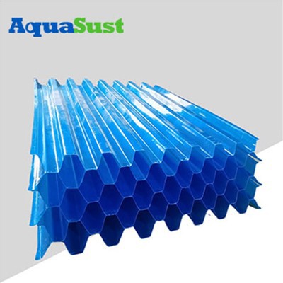 PP PVC 1M*1M 폐수 정수를위한 허니컴 튜브 정착민 포장